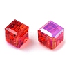 Faceted Transparent Glass Beads GLAA-E047-03C-3