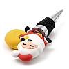 Christmas Theme Aluminium Alloy & PVC Wine Bottle Stoppers FIND-Q091-01F-3