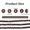 6 Strands Dyed Natural Coconut Disc Bead Strands COCB-SC0001-02A-2