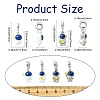 16Pcs 4 Styles Spray Printed Alloy European Dangle Charms FIND-CJ0005-53-2