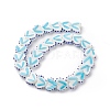 Heart Handmade Lampwork Beads Strands LAMP-G150-01K-2