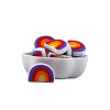 Rainbow Food Grade Eco-Friendly Silicone Beads FIND-SZC0013-309-1