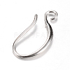 Brass Earring Hooks KK-R037-14P-2