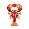 304 Stainless Steel Enamel Big Pendants X-STAS-I352-06G-1