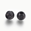 316 Surgical Stainless Steel European Beads STAS-F195-128B-09-2