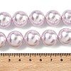 Electroplated Shell Pearl Beads Strands BSHE-G041-16mm-06-2