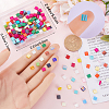 250Pcs 2-Hole Glass Seed Beads SEED-CN0001-28-3