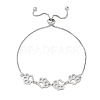 Brass Box Chain Slider Bracelets BJEW-S169-01P-4