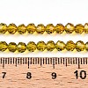 Baking Paint Transparent Glass Beads X1-DGLA-A035-T4mm-A05-5