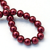 Baking Painted Pearlized Glass Pearl Round Bead Strands X-HY-Q003-6mm-39-4