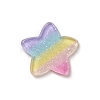 Rainbow Color Style Acrylic Plastic Cabochons OACR-R269-05B-1