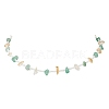 Natural Green Aventurine & Citrine Chip & Glass Seed Baeded Necklaces for Women NJEW-JN05603-01-4