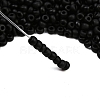 Frosted Opaque 8/0 Glass Seed Beads SEED-R029-3mm-A07-4