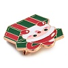 Christmas Theme Alloy Enamel Brooches JEWB-S022-03A-2
