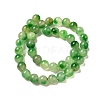 Natural Dyed White Jade Beads Strands G-M402-C04-21-2