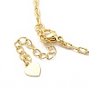 Colorful Cubic Zirconia Heart Pendant Necklace NJEW-E074-03G-4