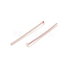 Brass Flat Head Pins KK-WH0058-03A-RG-2