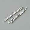 Metal Rhinestone Hair Bobby Pins FIND-WH0152-33S-2