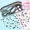 6 Strands 6 Colors Glass Beads Strands DGLA-YW0001-44A-1