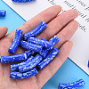 Opaque Spray Painted Acrylic Beads X1-MACR-S372-002F-B02-5