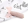 Cellulose Acetate & Plastic Bowknot Braided Phone Cord Hair Ties PW-WG91D0D-06-1