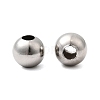 Tarnish Resistant 304 Stainless Steel Hollow Round Seamed Beads STAS-R032-8mm-1