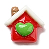Christmas Opaque Resin Cabochons RESI-K027-21E-1