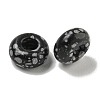 Synthetic Snowflake Obsidian Beads G-Q173-03A-02-2