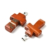 Natural Red Jasper Pendants GG-K002-11F-2