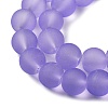 Baking Paint Transparent Glass Bead Strands GLAA-S031-10mm-25-2