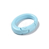 Spray Painted Alloy Spring Gate Rings AJEW-C035-01-3