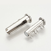 Brass Magnetic Slide Lock Clasps X-KK-Q740-07P-2