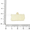 Tennis Alloy Enamel Pendants AL-CBA292F-02B-G-3