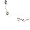 Handmade Brass Satellite Chain Bracelets Making Accessories AJEW-JB01025-01-3