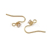 SHEGRACE Brass Pave Cubic Zirconia Earring Findings XGRQ4S738-740G-2