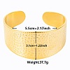 Stylish European and American Texture 304 Stainless Steel Cuff Bangles for Women BB1521-2-1