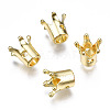 Rack Plating Alloy Beads PALLOY-T077-152A-LG-RS-1