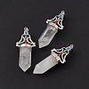 Natural Quartz Crystal Big Pointed Pendants G-I342-01P-12-1