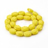 Pearl Luster Plated Glass Bead Strands LS-EGLA-E037-PL01-2