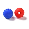 Rubberized Style Imitated Silicone Acrylic Beads MACR-D029-01L-2