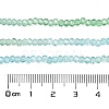 Transparent Painted Glass Beads Strands X1-DGLA-A034-T2mm-A16-3