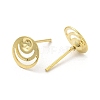 Flat Round 201 Stainless Steel Stud Earring Findings STAS-Q315-06G-2