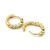 Evil Eye Real 18K Gold Plated Brass Hoop Earrings EJEW-L269-065G-2