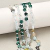 6 Styles Opalite & Synthetic Malachite & Natural Lemon Jade & HuBei Turquoise & Flower Amazonite & Rhodonite Beads Strands G-D095-A05-1