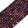 Grade AB Natural Tiger Eye Beads Strands G-F591-18-6mm-2