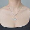 Non-Tarnish 201 Stainless Steel Planet Pendant Necklace NJEW-OY002-30-2