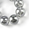 Electroplate Glass Beads Strands X-EGLA-Q062-6mm-A05-4