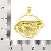 Brass Micro Pave Cubic Zirconia Pendants KK-K354-08H-G-3