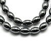 Non-magnetic Synthetic Hematite Oval Beads Strands X-G-F161-32B-1