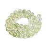 Crackle Transparent Glass Beads Strands GLAA-N063-10mm-07-3